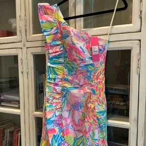 Size 0 Tiffani Stretch Dress in Fiesta Bamba